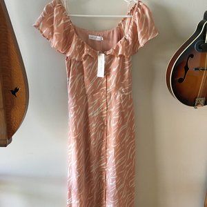 All In Favor Blush Midi Dress